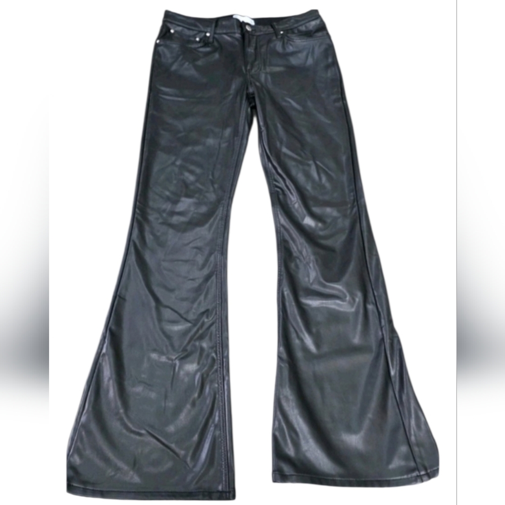 ASOS Black Faux Leather Rock N Roll Pants